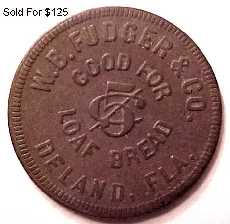 Rare Grocer's Token from Deland, FL