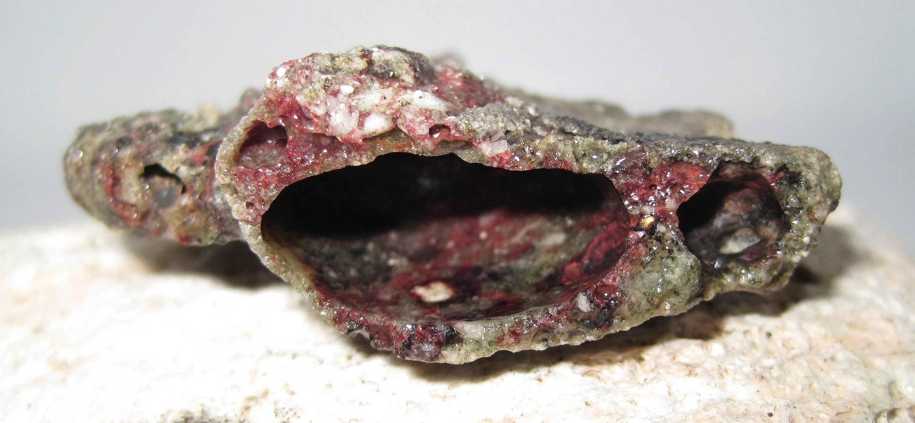 Red Trinitite cavern Trinitite