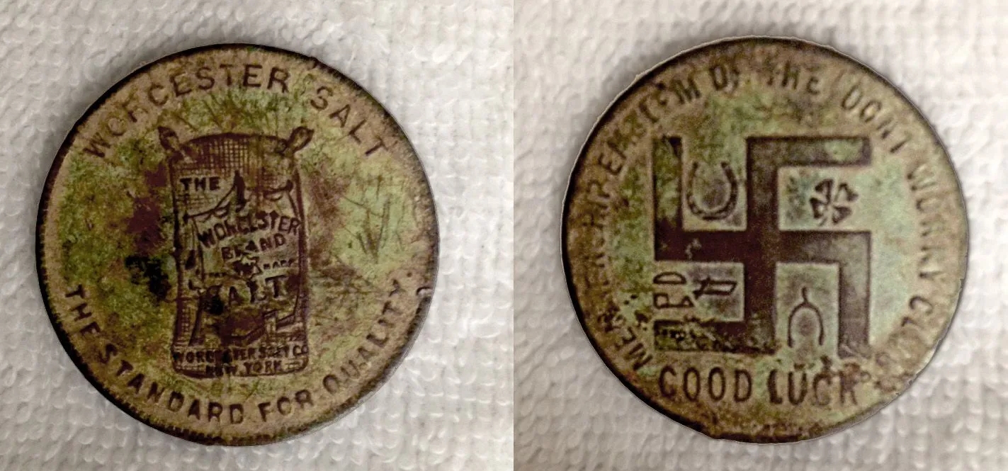 Salt Token from 1920's found in an abandoned lot.