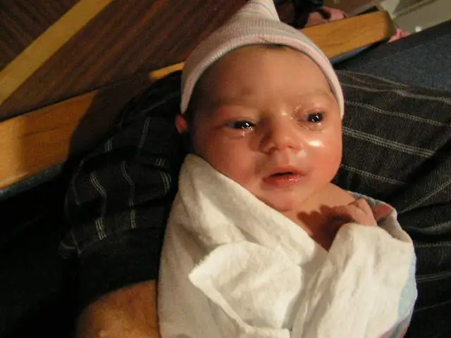 Samantha 15 minutes old - Our wonderful daughter 15 minutes old!