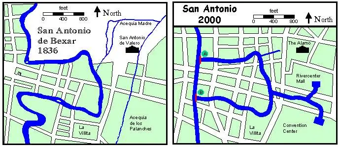 San Antonio River 1836