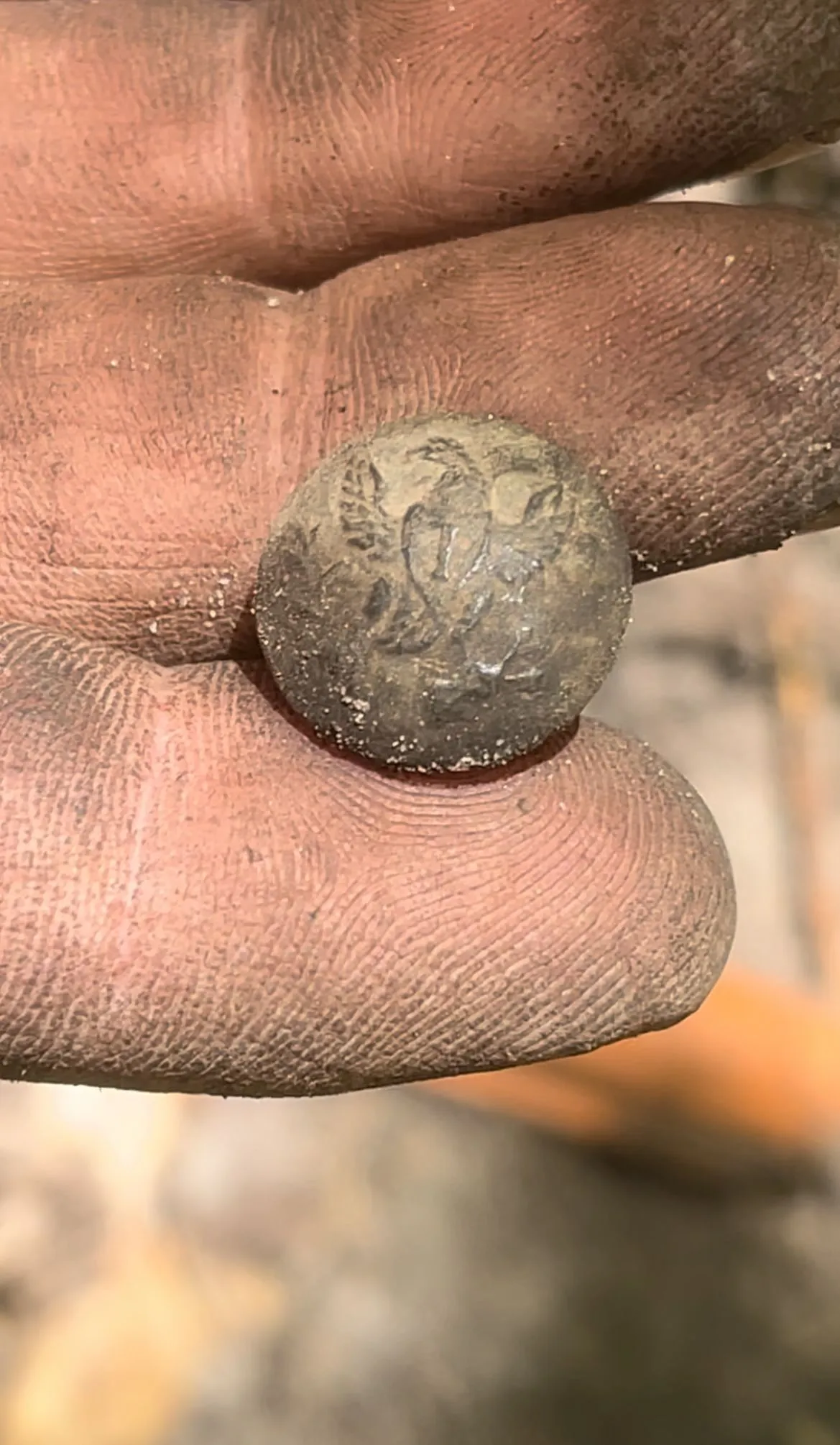 Seminole war eagle Infantry cuff button found by my friend.