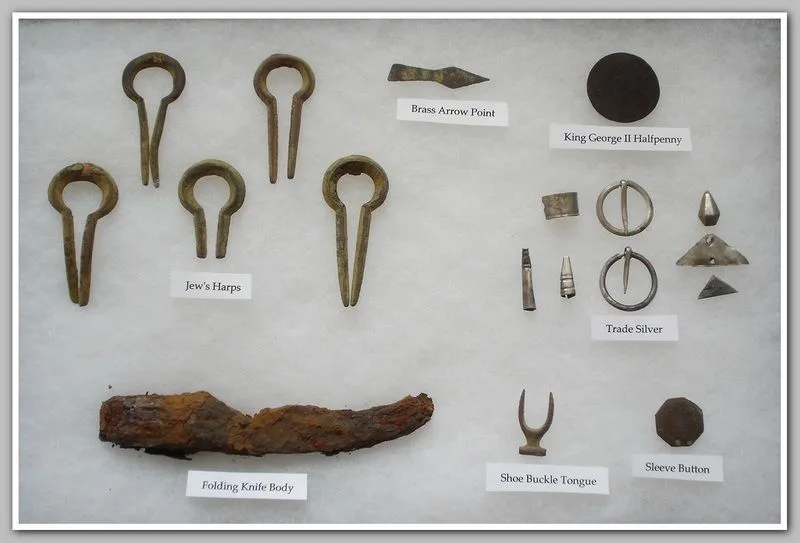Site finds. All within 50 fett diameter.