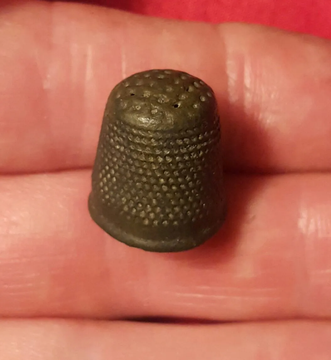 Small thimble from an 18th century home site