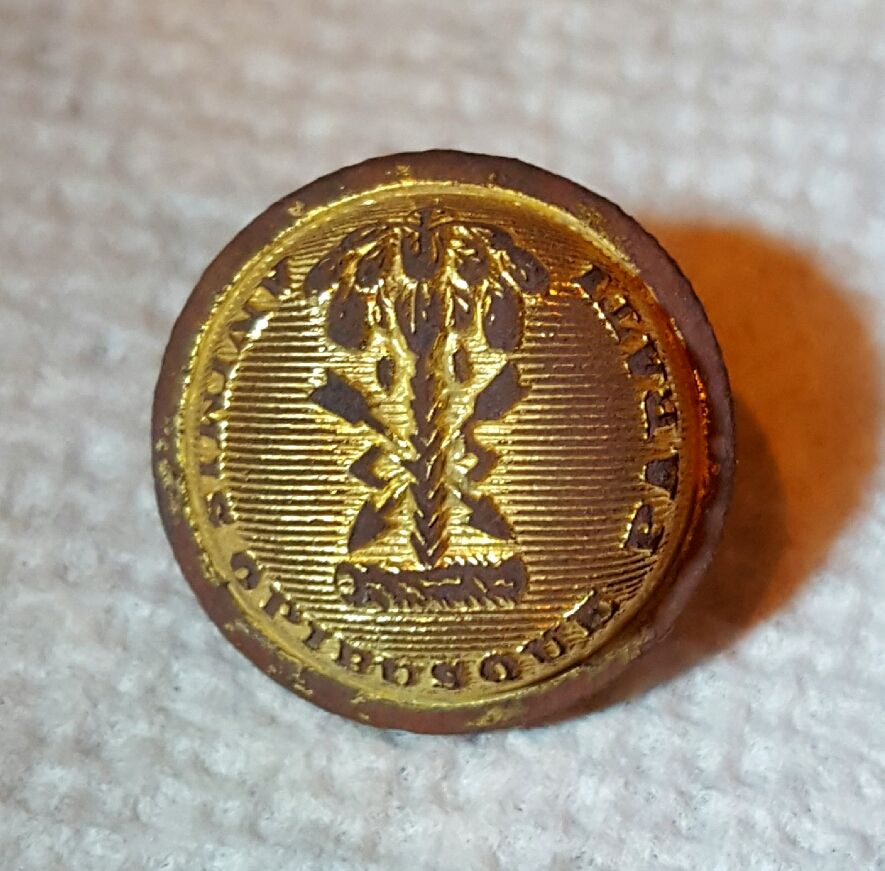 South Carolina staff officers' cuff button.  Probably post-Civil War.