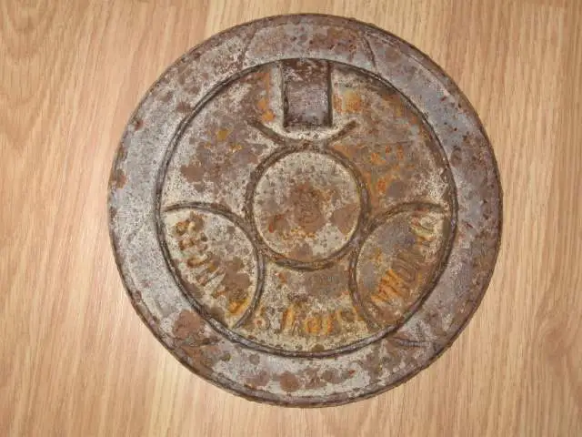 Stove Lid from Del Rio - Found at about 10" in a creek bed