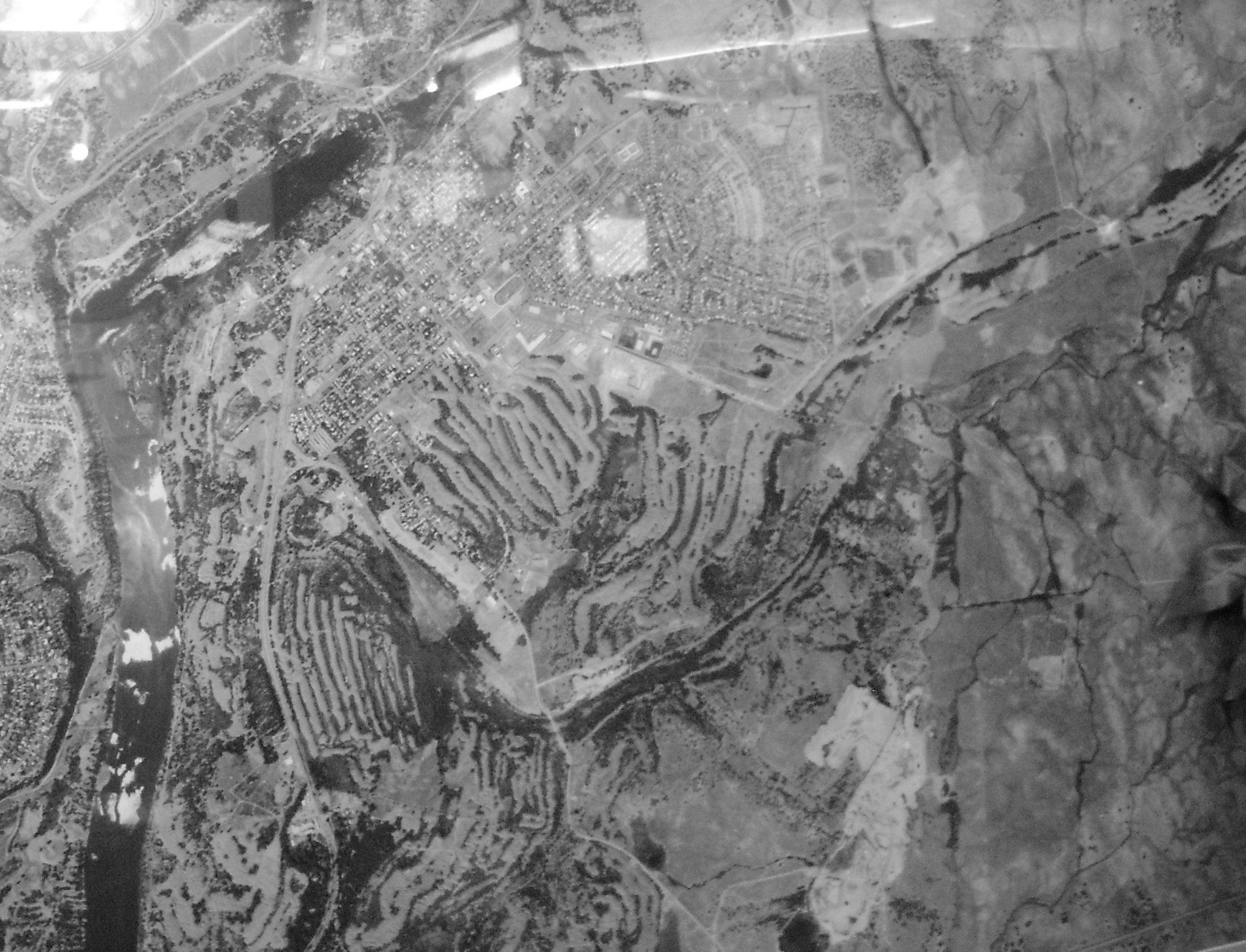 Tailings - Aerial map of tailings in early Folsom