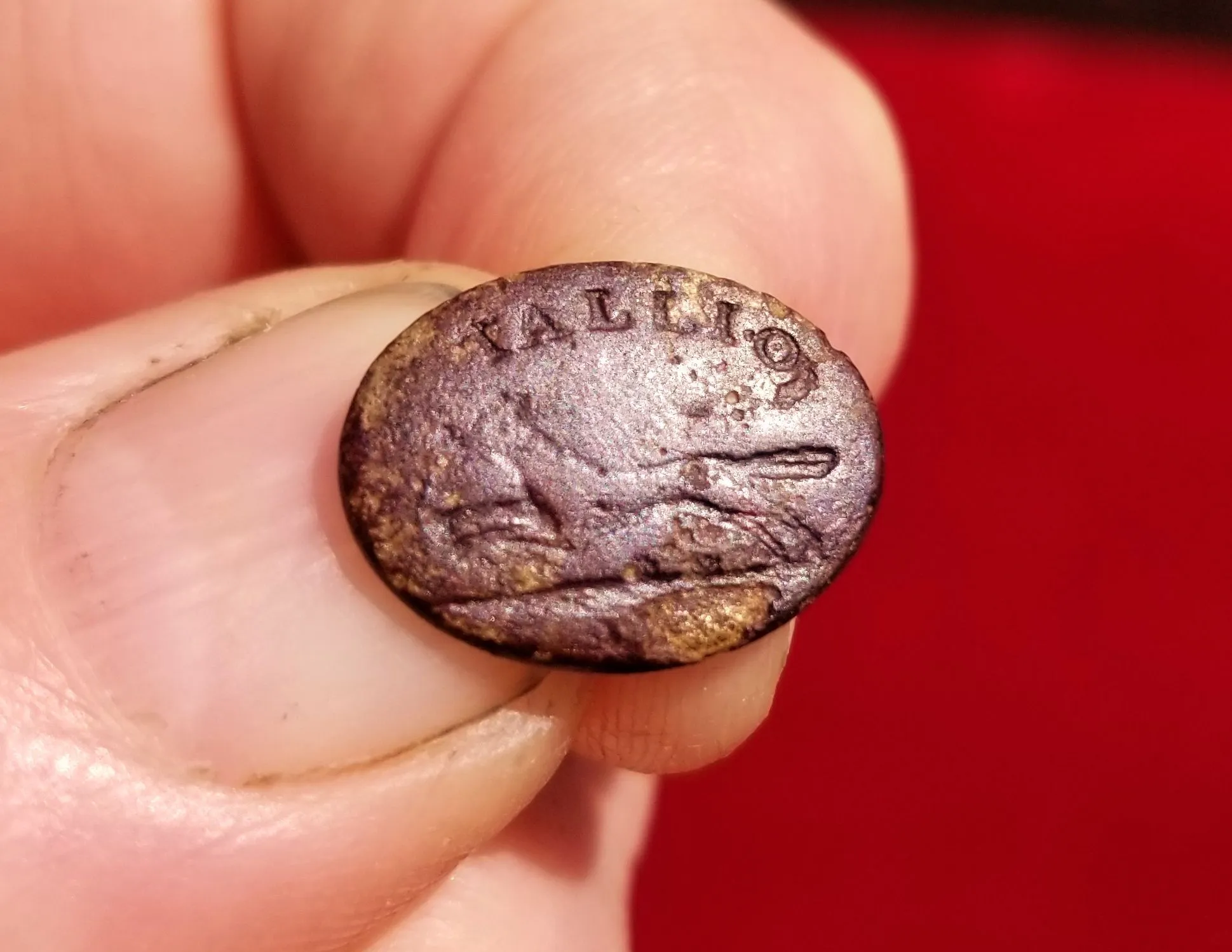 "Tallio" cufflink (late 1700s)