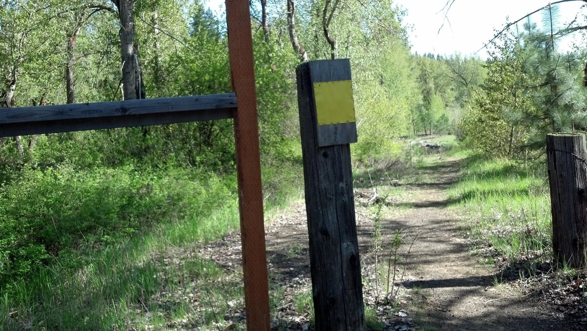 The starting line of the First Creek hike. 10 feet complete. 3 miles to go!