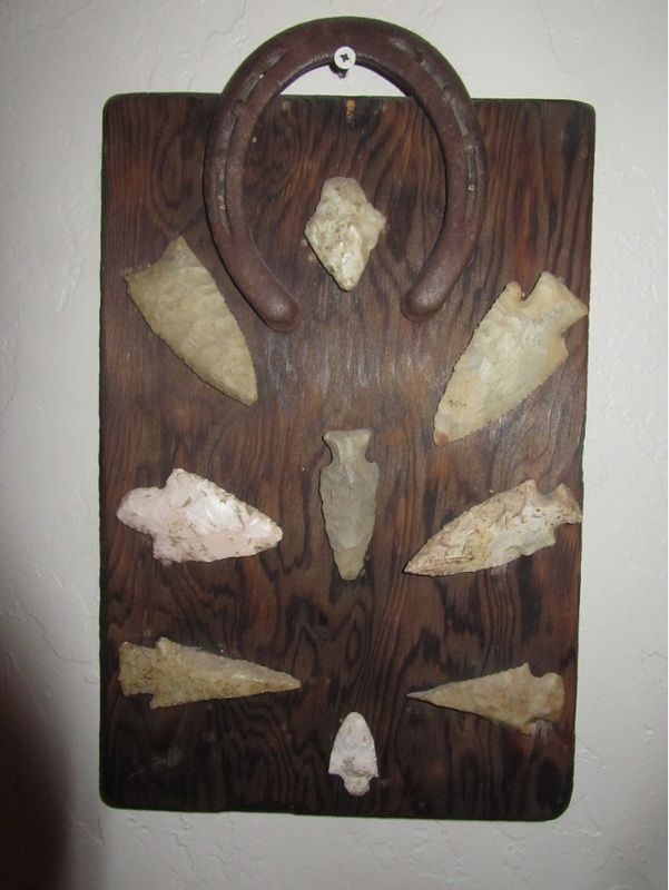 These arrowheads were found along a creek that runs through property that belongs to our family.