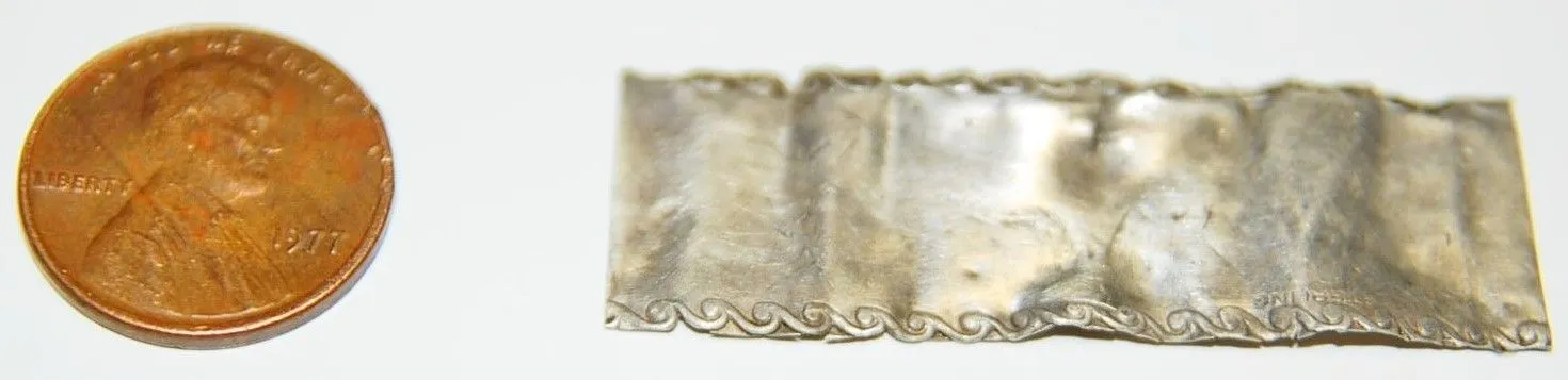 Thin sterling silver  (stamped sterling)