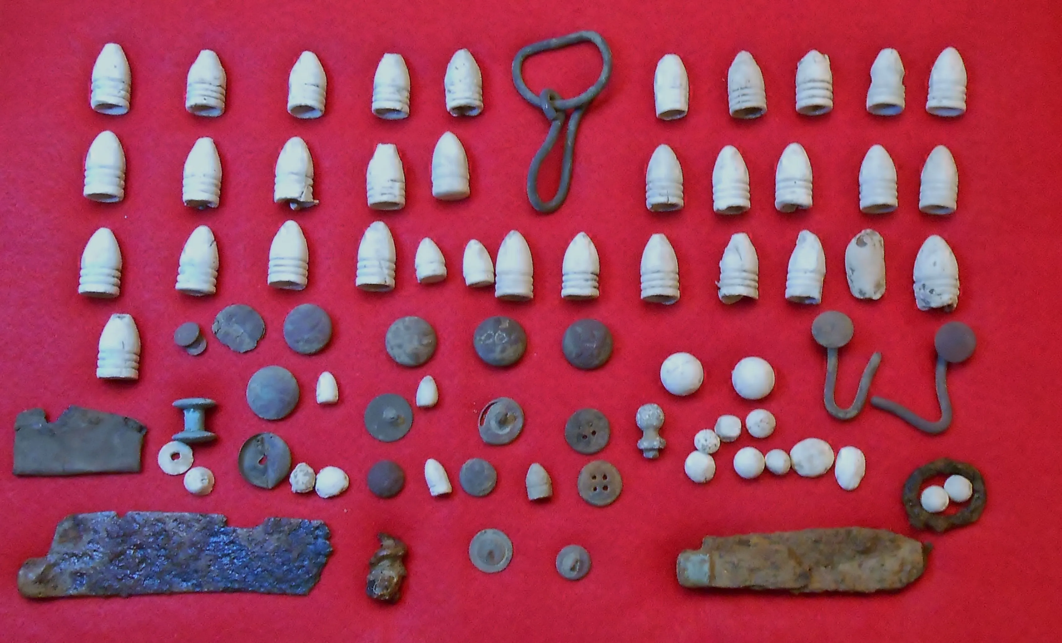 This is box 2 from a U.S. 1862 Indiana & Ohio Infantry & 2nd Michigan Cavalry camp that we hunted in 2012-13.