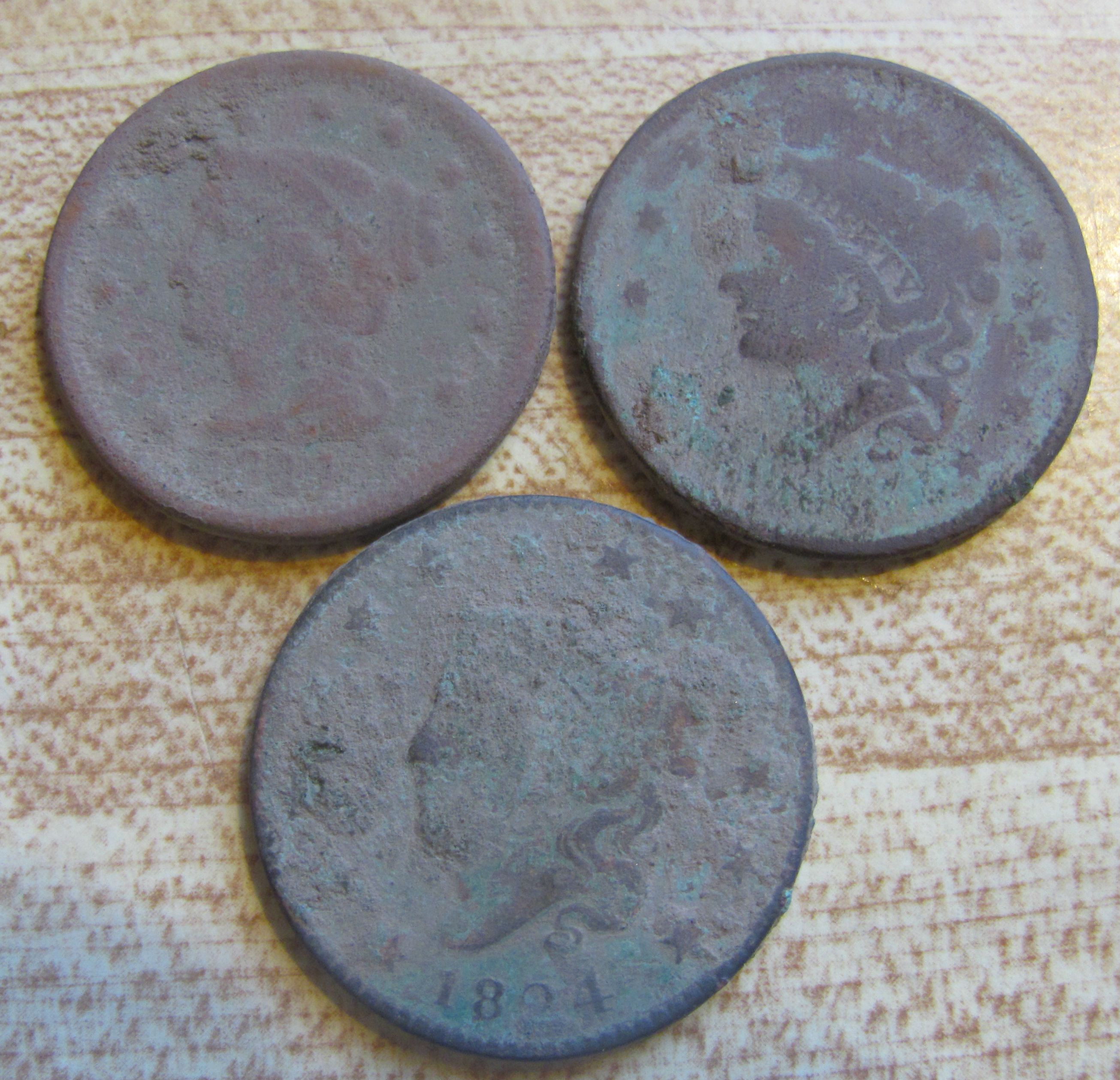 Three Large cents. 11/2012