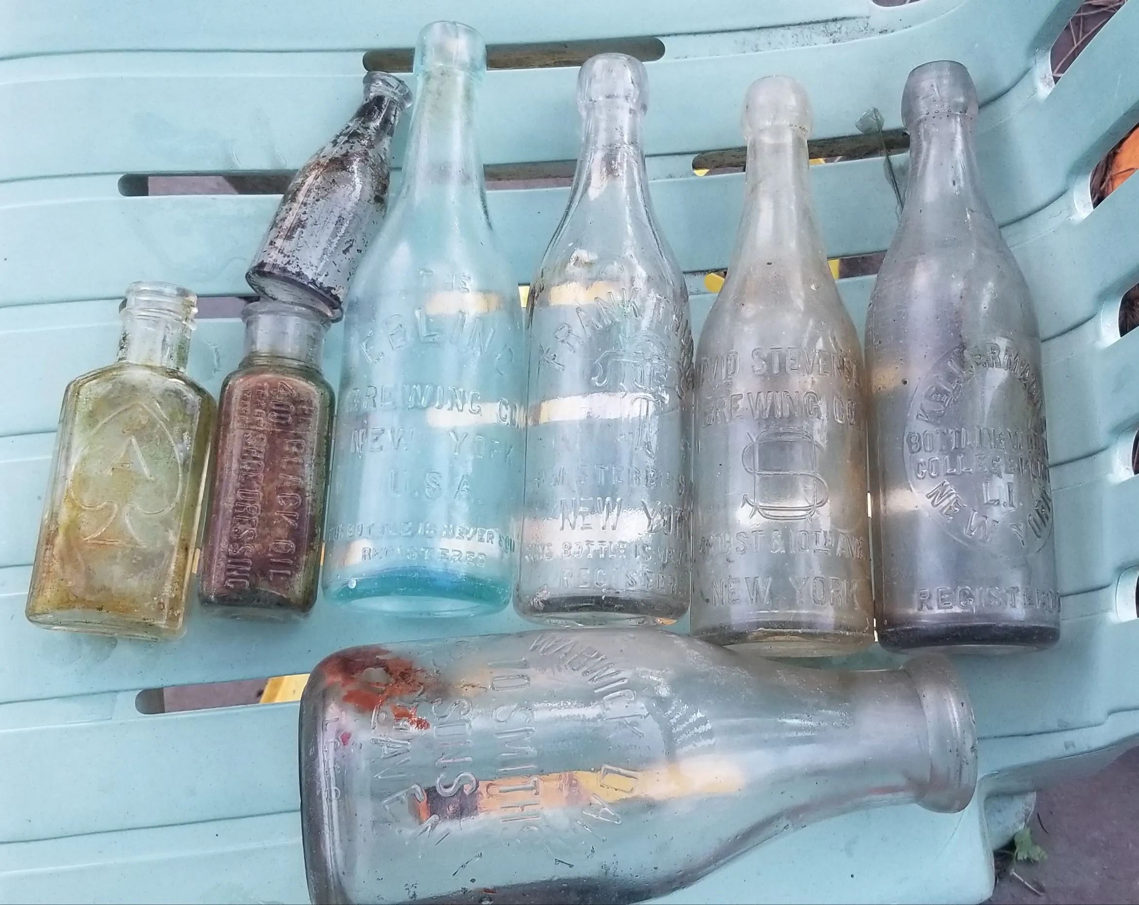 Tooled Blob Beer Bottles