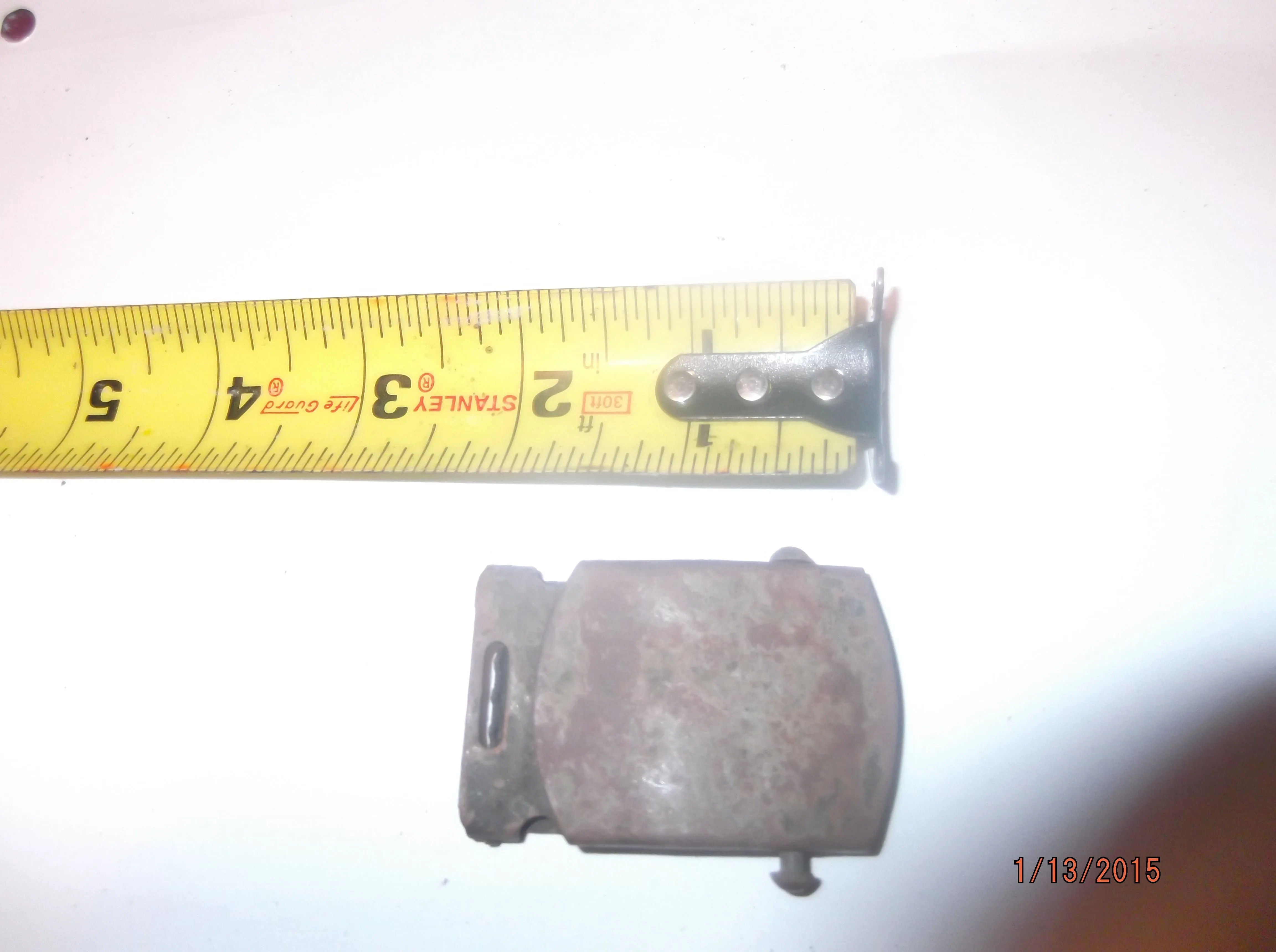 top of belt buckle no markings