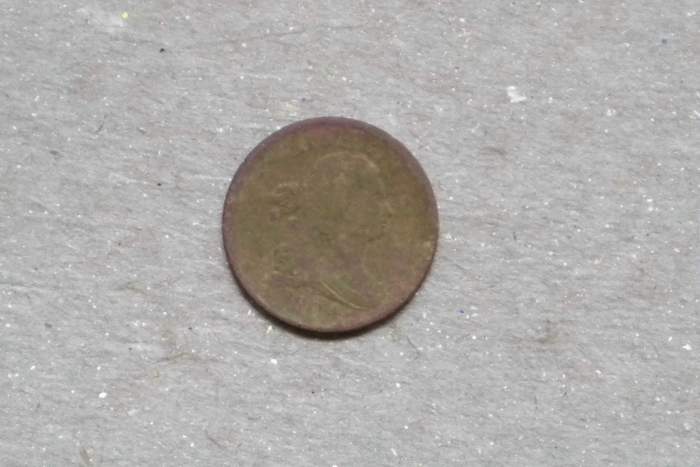 True Jefferson coin. - 
 Draped Bust Half Cent.
