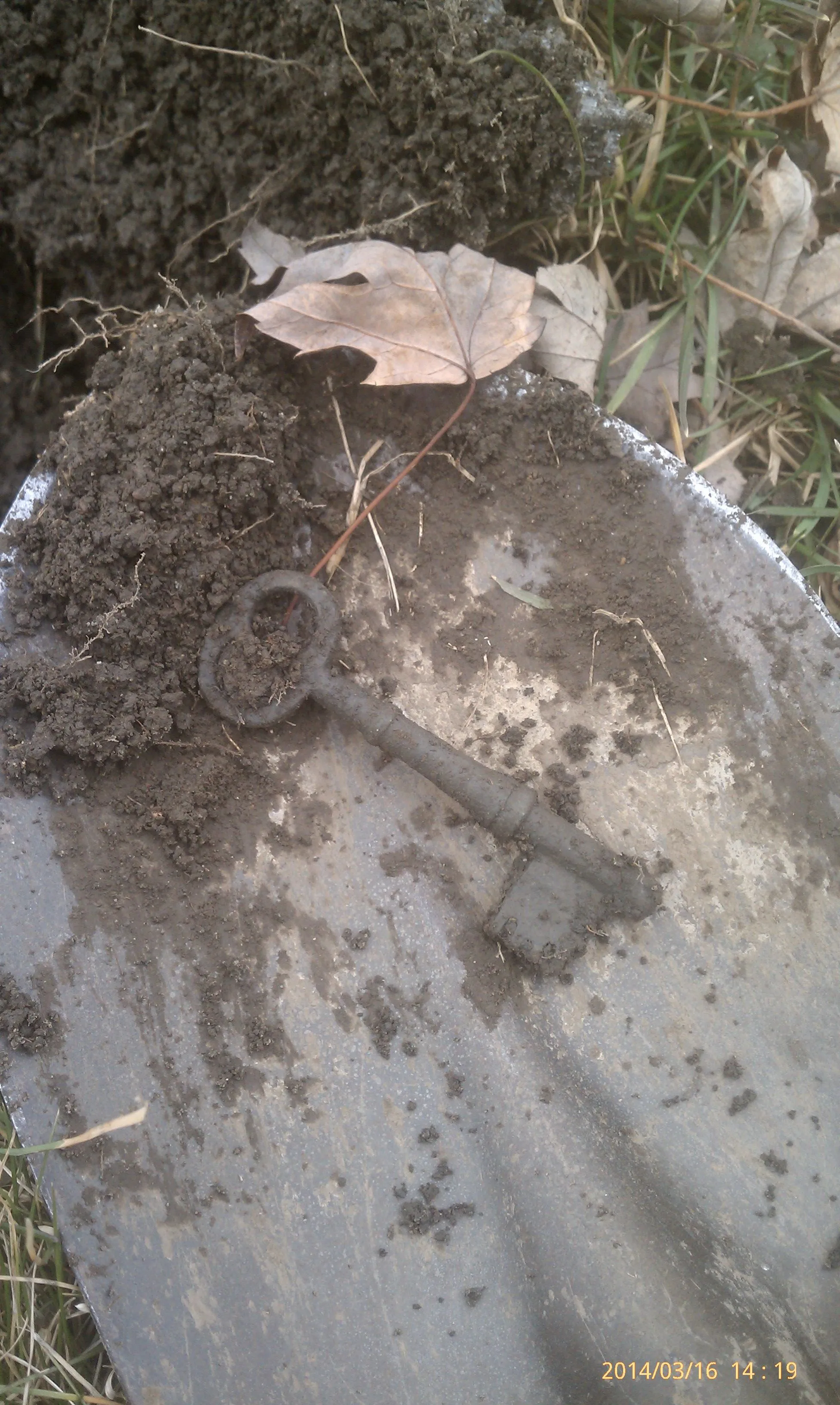 unearthing of the key