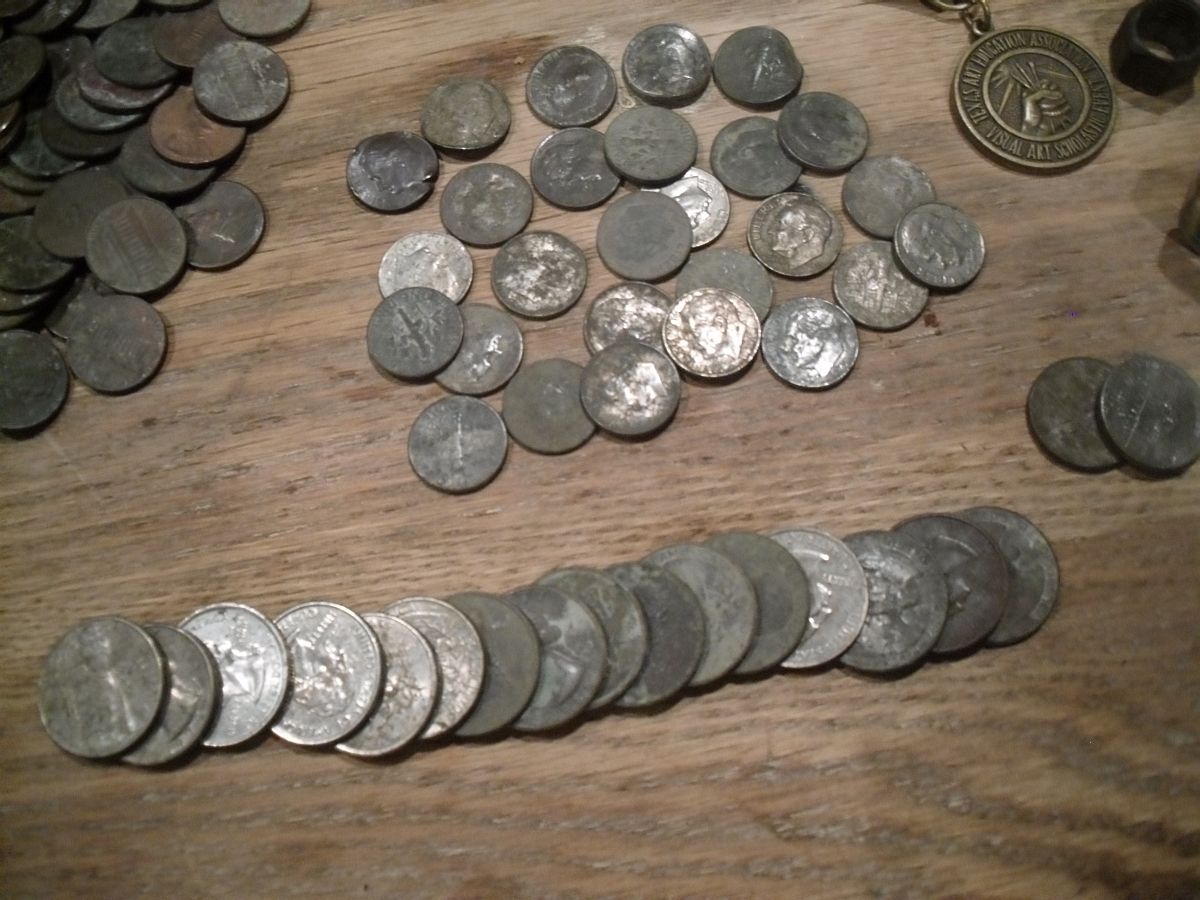 Uvalde 2 finds - coins - clad