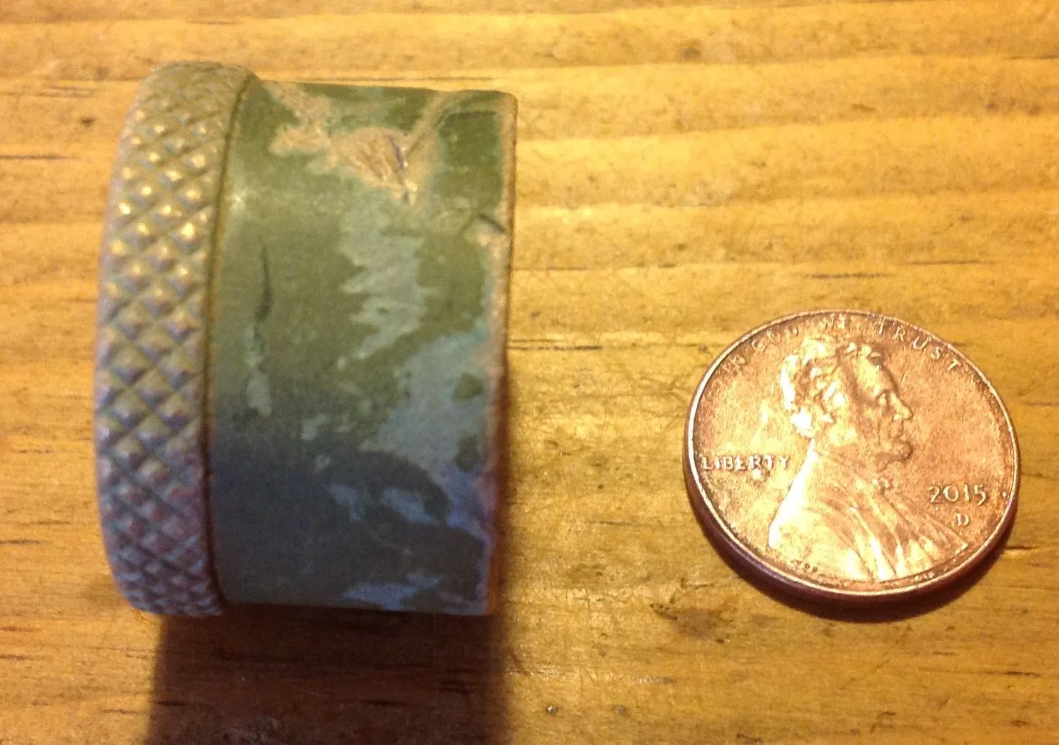 Valve screw cap from The Lukenheimer Co., Cincinnati, Oh.