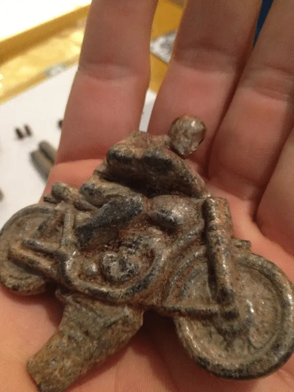 Vintage Old School Circa 1960's Motorcycle Trophy Topper Top