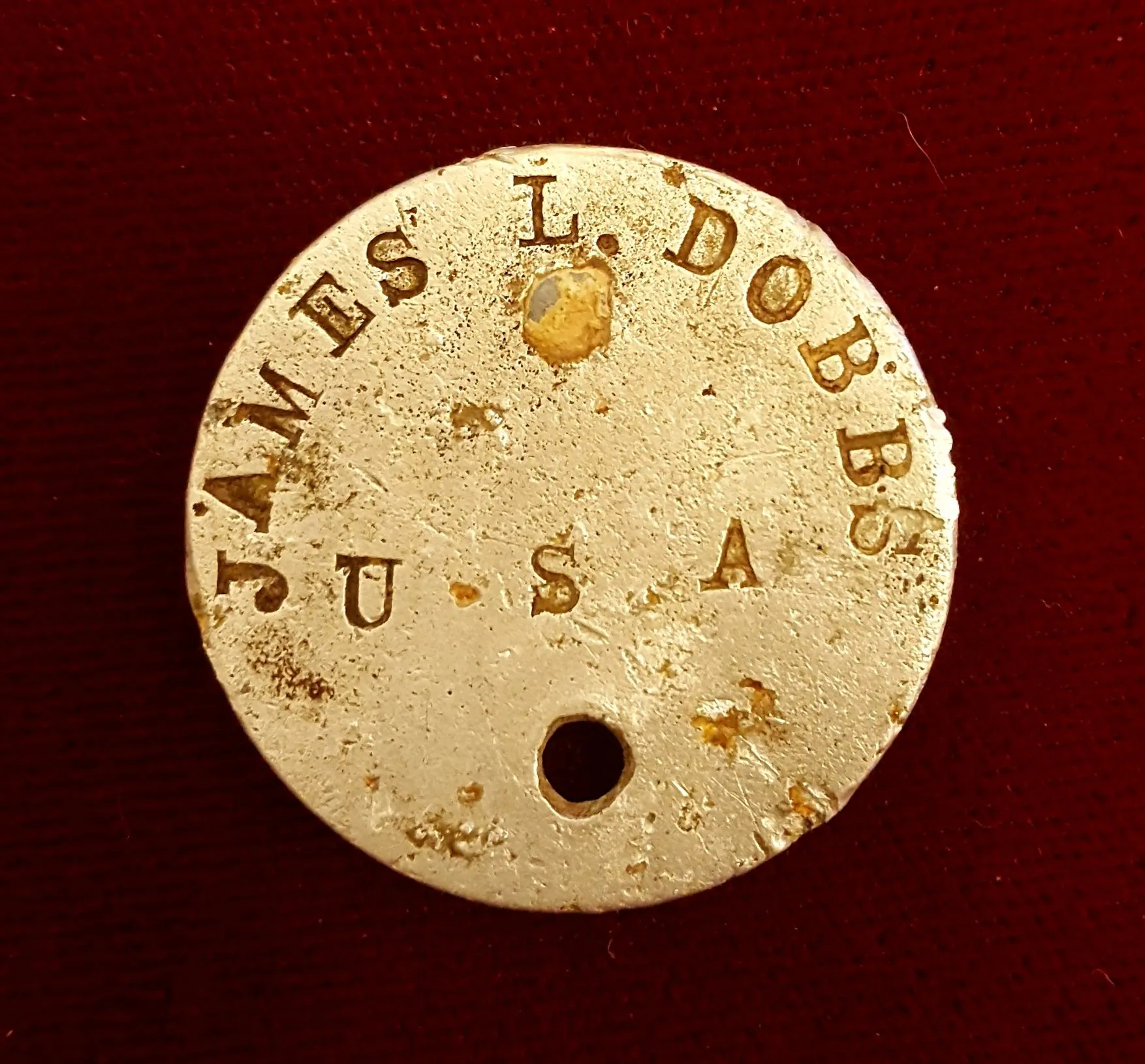 World War I era dog tag