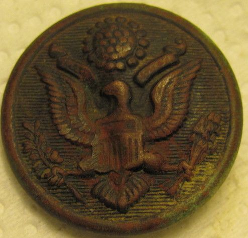 WWII Eagle Button cleaned. 10/2012