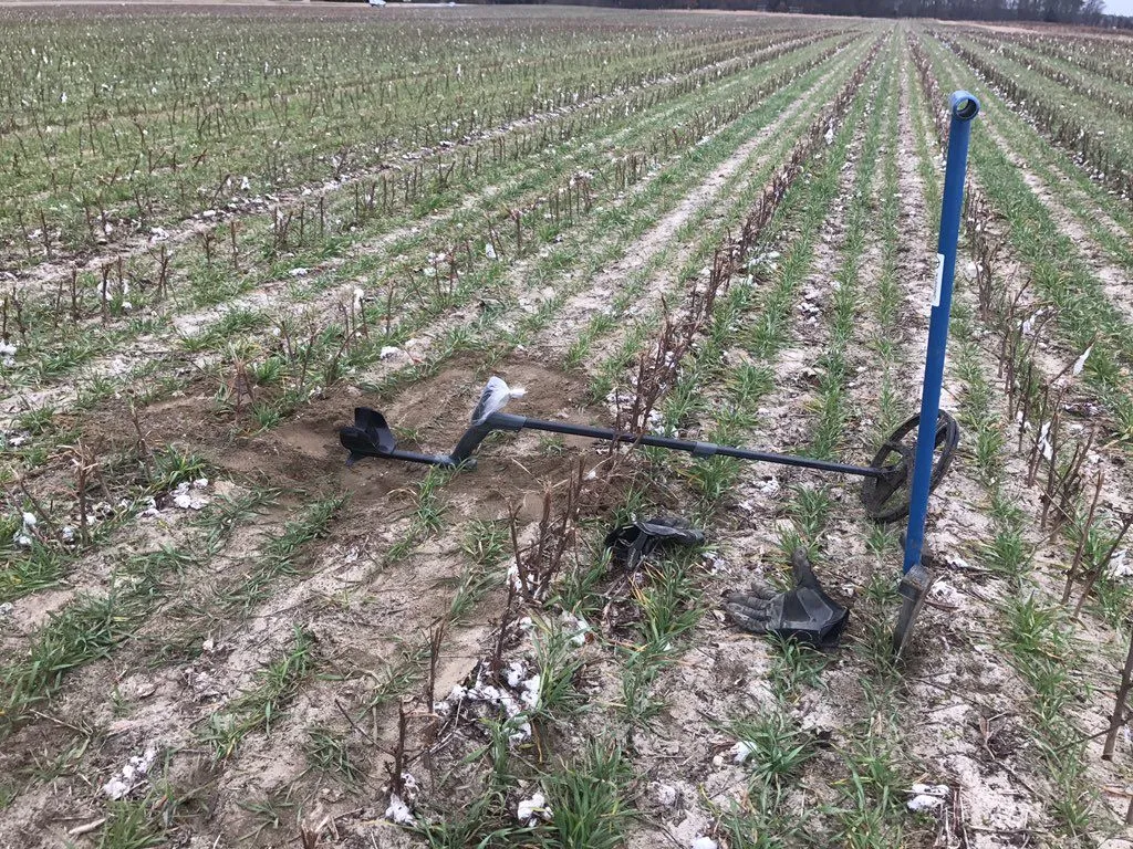 XP Deus in a cotton field I was working. Won't say where it is but it is on the east coast somewhere. HA HA
