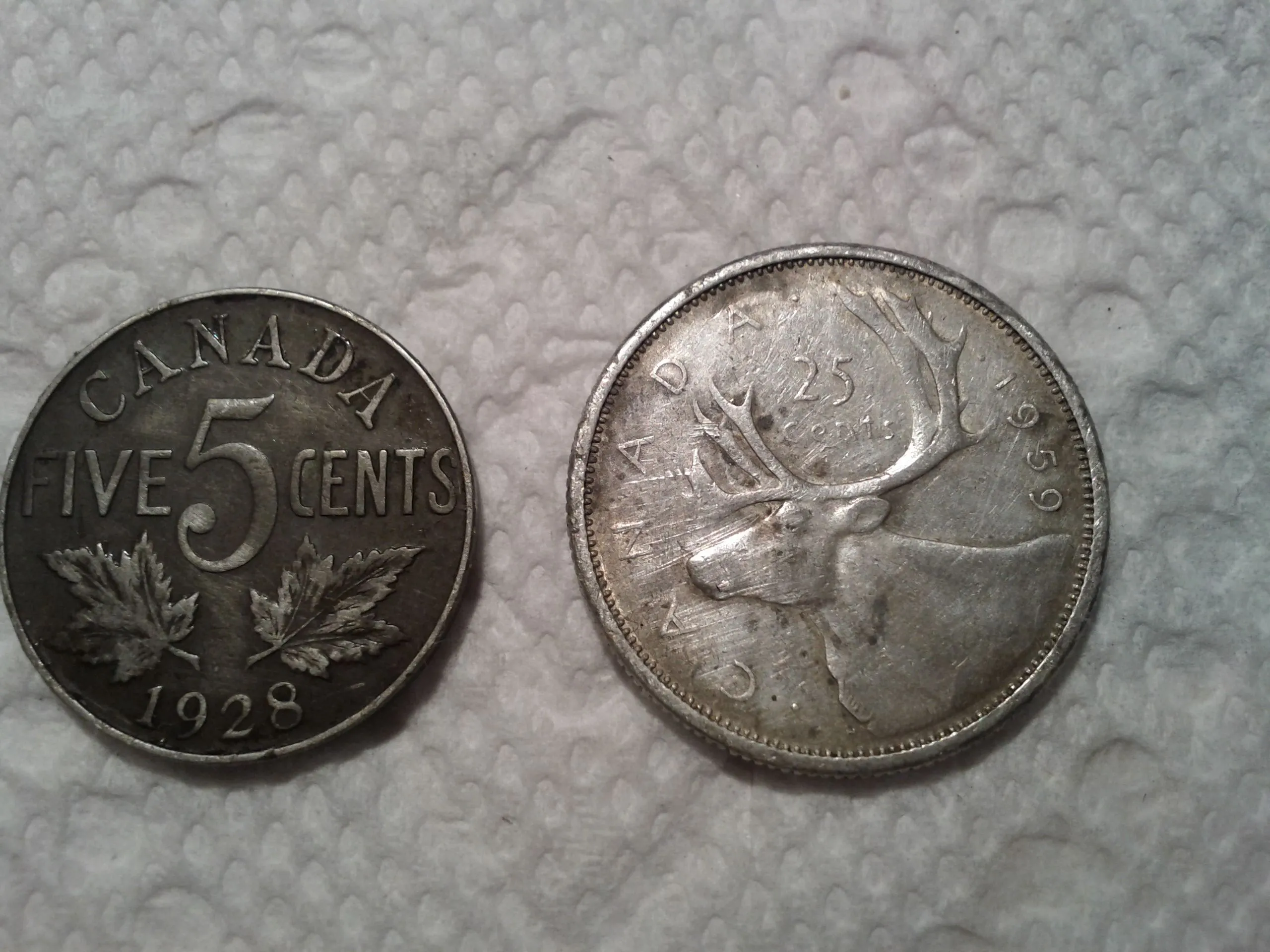 zinc and silver.